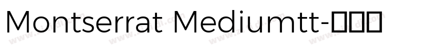 Montserrat Mediumtt字体转换